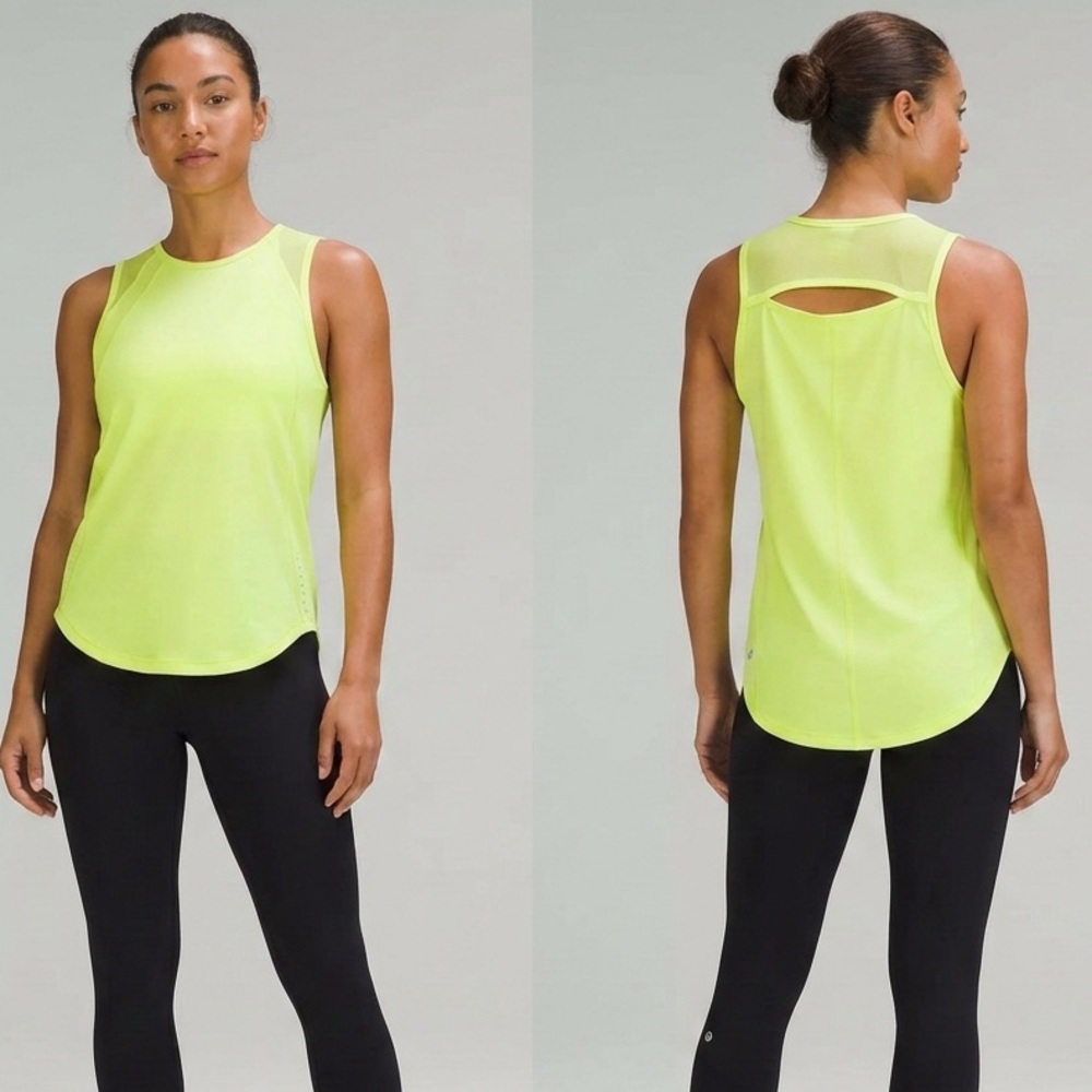 Lululemon Sculpt Tank Top Mesh – Electric Lemon (Size 4)